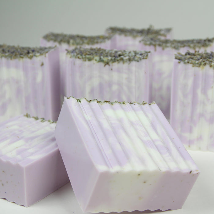Lavender and Eucalyptus Soap Bars using Crystal Oatmeal and Shea