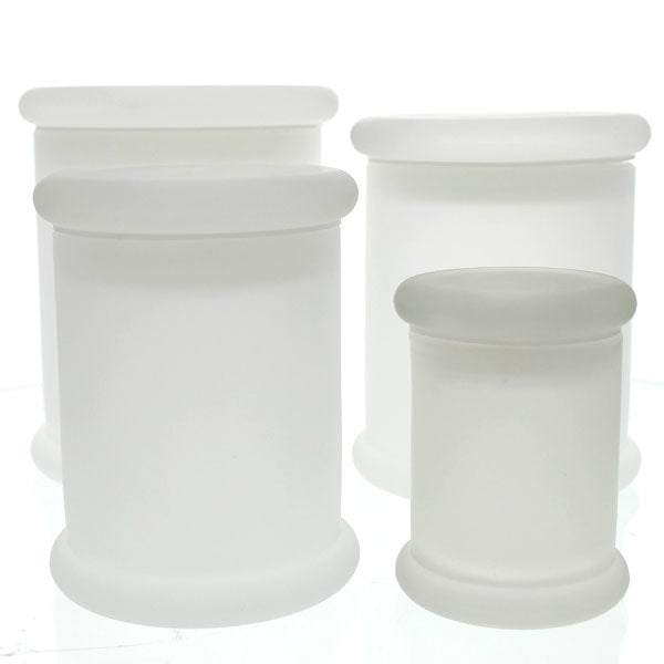 Candela Metro Jars - Frosted Glass