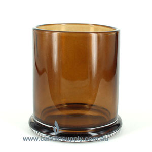  Candela Metro Jars - Amber - No Lid - Large by Candle Supply sold by Candle Supply