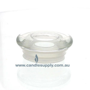  Candela Metro Lids - Clear Glass - Flat - Small by Candle Supply sold by Candle Supply