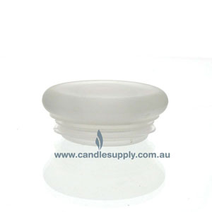  Candela Metro Lids - Frosted Glass - Flat - Small by Candle Supply sold by Candle Supply