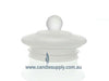  Candela Metro Lids - Frosted Glass - Knob - Small by Candle Supply sold by Candle Supply