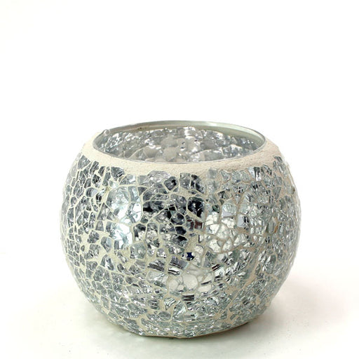 Mosaic - Silver Crackle - Medium