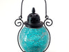 Mosaic - Turquoise Crackle - Tealight Lanterns