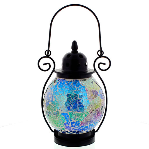 Mosaic - Sparkling Rainbow Crackle - Tealight Lanterns