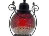 Mosaic - Red Reflections Crackle - Tealight Lanterns