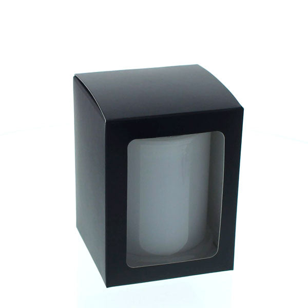 Candela Metro - FLAT Lid - Gift Box - Medium - BLACK - WINDOW