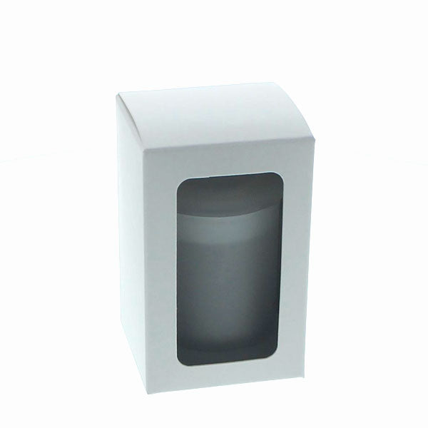Candela Metro - KNOB Lid - Gift Box - Small - WHITE - WINDOW