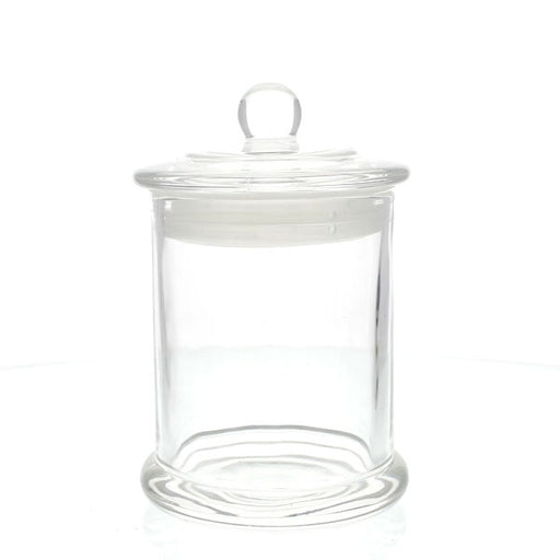  Candela Metro Jars - Clear Glass - Knob Lid - Medium by Candle Supply sold by Candle Supply