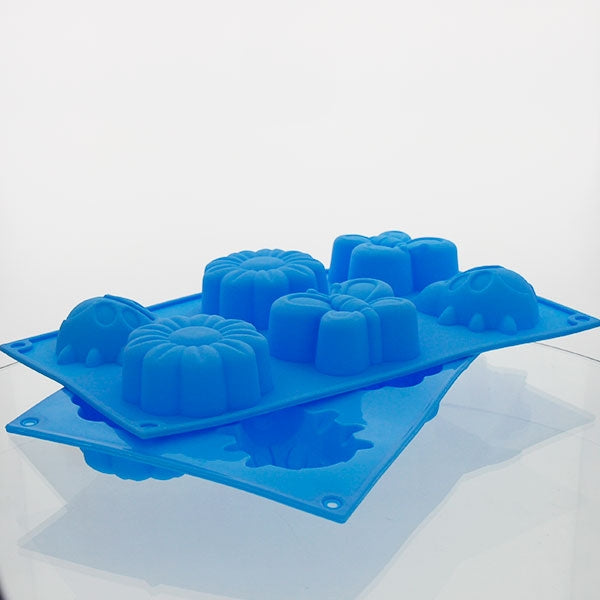 Silicone Soap Mould – 6 Cavity - Bugs