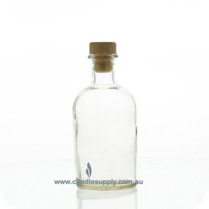 French Pharmacy Style Glass Diffuser Bottle - 225mls - Natural Stopper