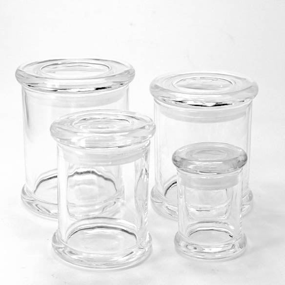 Candela Metro Jars - Clear Glass