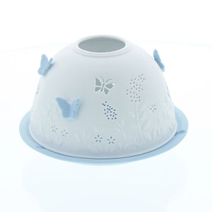 Luminous Blue Butterfly - Tealight Holder