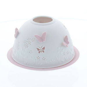 Luminous Pink Butterfly - Tealight Holder