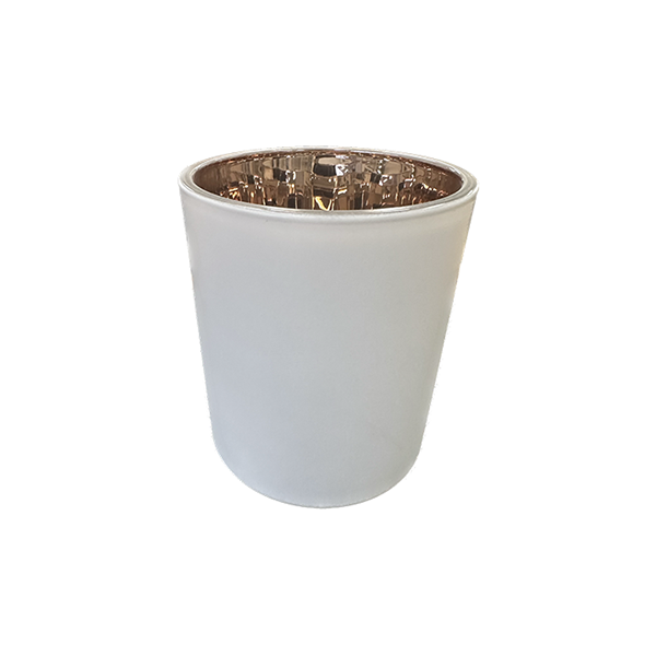 Candela Tumblers - Matt White / Rose Gold - Medium