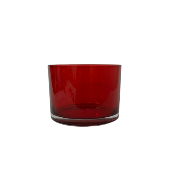 Candela Tumblers - Transparent Red Interior - Shallow