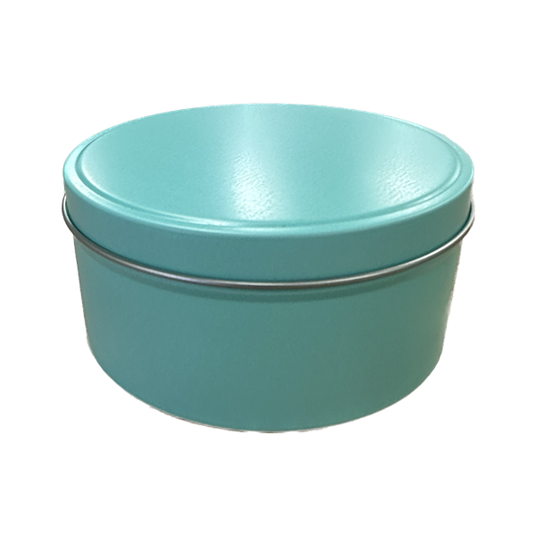 Travel Tins - 12oz - Tiffany Blue - Seamless with Solid Lid