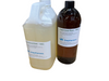 two bottles of organic liquid soap base