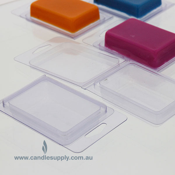 Clam Shell Soap Mould - Single Rectangle Cavity