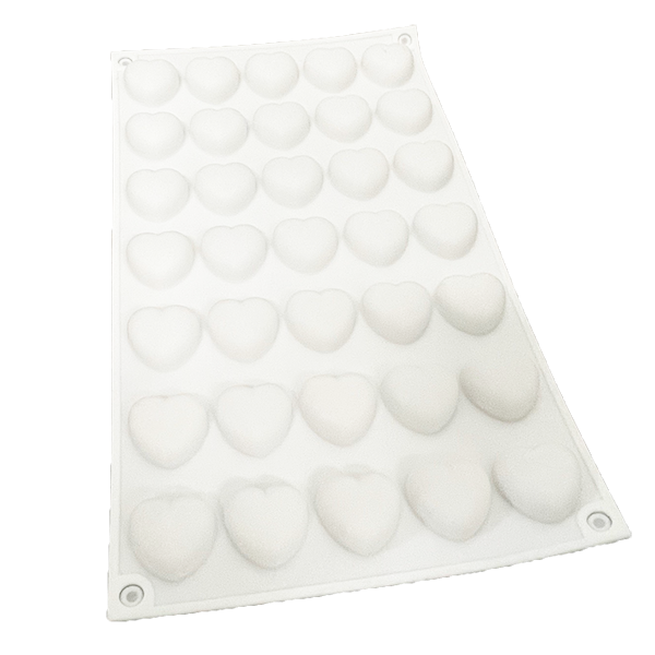 Silicone Soap Mould – 35 Cavity Hearts