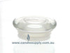  Candela Metro Lids - Clear Glass - Flat - Small by Candle Supply sold by Candle Supply