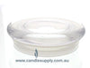  Candela Metro Lids - Clear Glass - Flat - Large by Candle Supply sold by Candle Supply