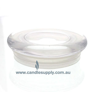  Candela Metro Lids - Clear Glass - Flat - Large by Candle Supply sold by Candle Supply