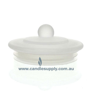 Candela Metro Lids - Frosted Glass - Knob - Large