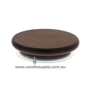  Candela Metro Lids - Dark Walnut - Large by Candle Supply sold by Candle Supply