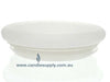  Candela Metro Lids -  Frosted Glass - Flat - X-Large by Candle Supply sold by Candle Supply