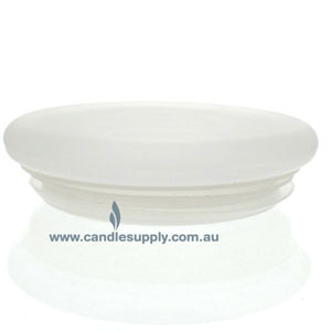  Candela Metro Lids -  Frosted Glass - Flat - X-Large by Candle Supply sold by Candle Supply