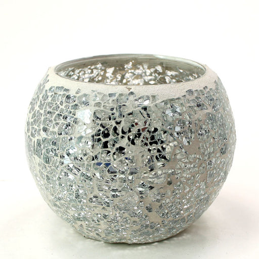 Mosaic - Silver Crackle - Large