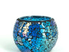 Mosaic - Blue-Silver Crackle - Small