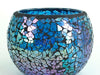 Mosaic - Blue-Silver Crackle - Large