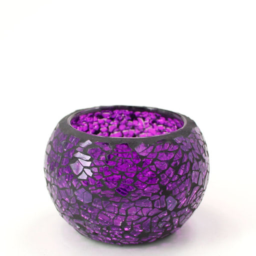 Mosaic - Dark Purple Crackle - Small