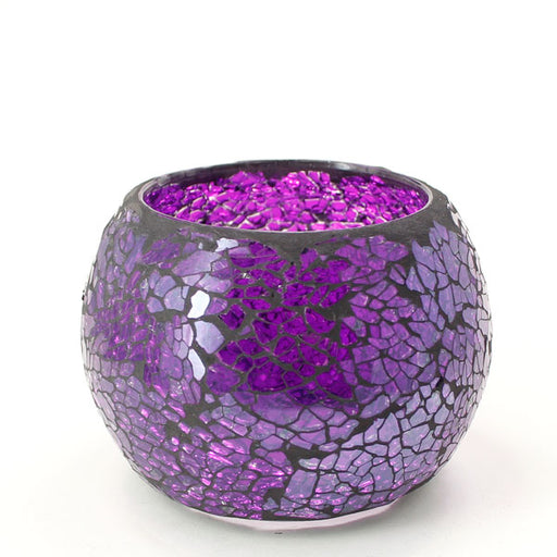 Mosaic - Dark Purple Crackle - Medium