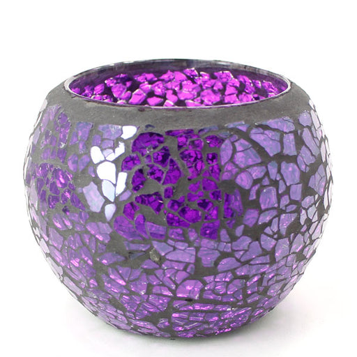 Mosaic - Dark Purple Crackle - Large