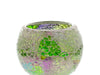 Mosaic - Soft Green & Purple Crackle - Medium