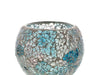 Mosaic - Soft Blue & Pink Crackle - Medium