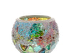 Mosaic - Emerald Green & Pink Kaleidoscope Crackle - Medium