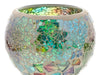 Mosaic - Emerald Green & Pink Kaleidoscope Crackle - Large