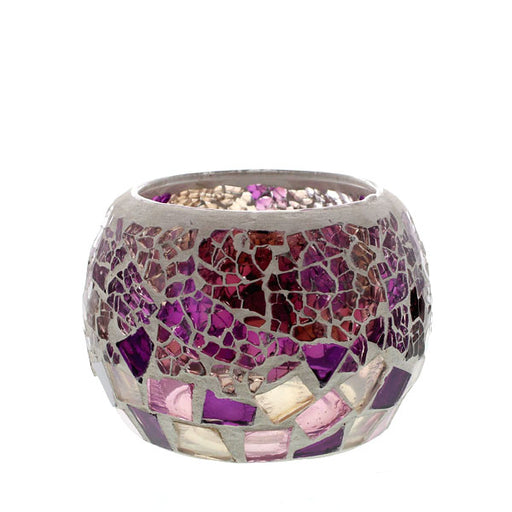 Mosaic - Dark & Light Purple Kaleidoscope Crackle - Medium