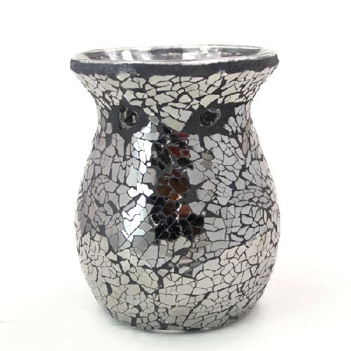 Mosaic - Black Mirror Crackle - Tealight Burners