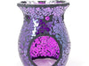 Mosaic - Dark Purple Crackle - Tealight Burners