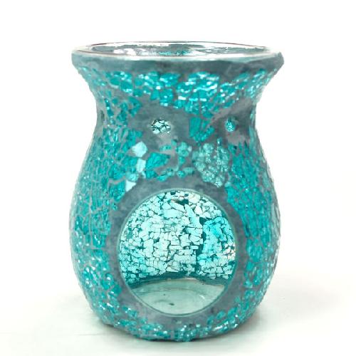 Mosaic - Turquoise Crackle - Tealight Burners
