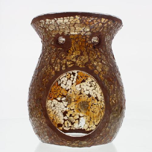 Mosaic - Amber Crackle - Tealight Burners