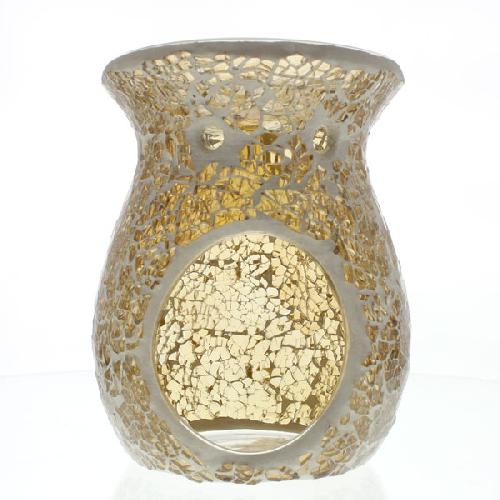 Mosaic - Ivory Crackle - Tealight Burners