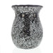 Mosaic - Silver Mirror Crackle - Charcoal Trim - Tealight Burners