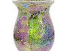 Mosaic - Soft Green & Purple Crackle - Tealight Burners