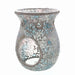 Mosaic - Soft Blue & Pink Crackle - Tealight Burners